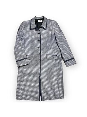 Ailes Vintage Designer Long Trench Jacket - Womens Large